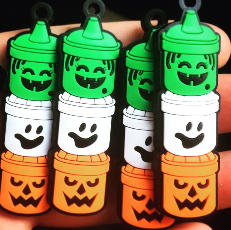 Boo Buckets Mcdonalds Happy Meal Halloween Pails PVC Keychain Etsy