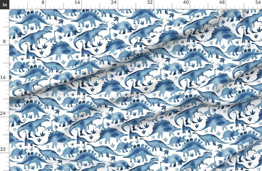 Dinosaur Baby Blanket Blue Baby Blanket Organic Baby Etsy