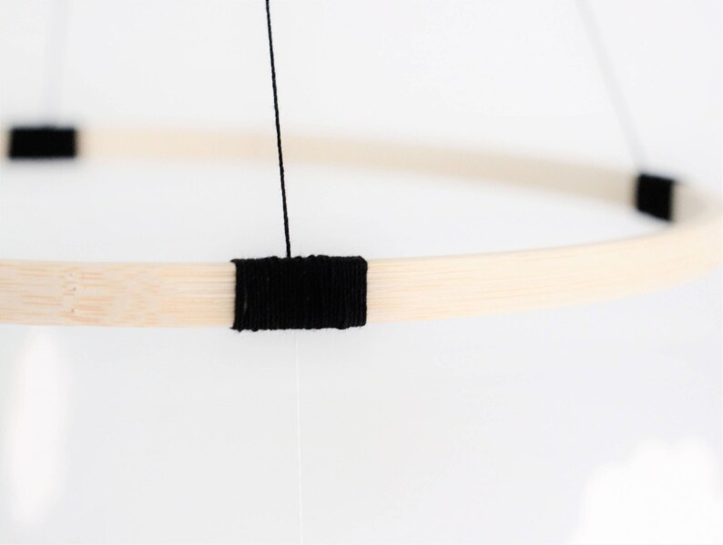 Woodland Baby Mobile Deer Crib Mobile Monochrome Nursery Etsy