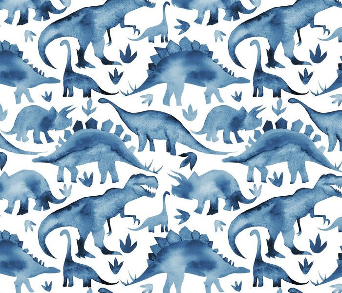 Dinosaur Baby Blanket Blue Baby Blanket Organic Baby Etsy