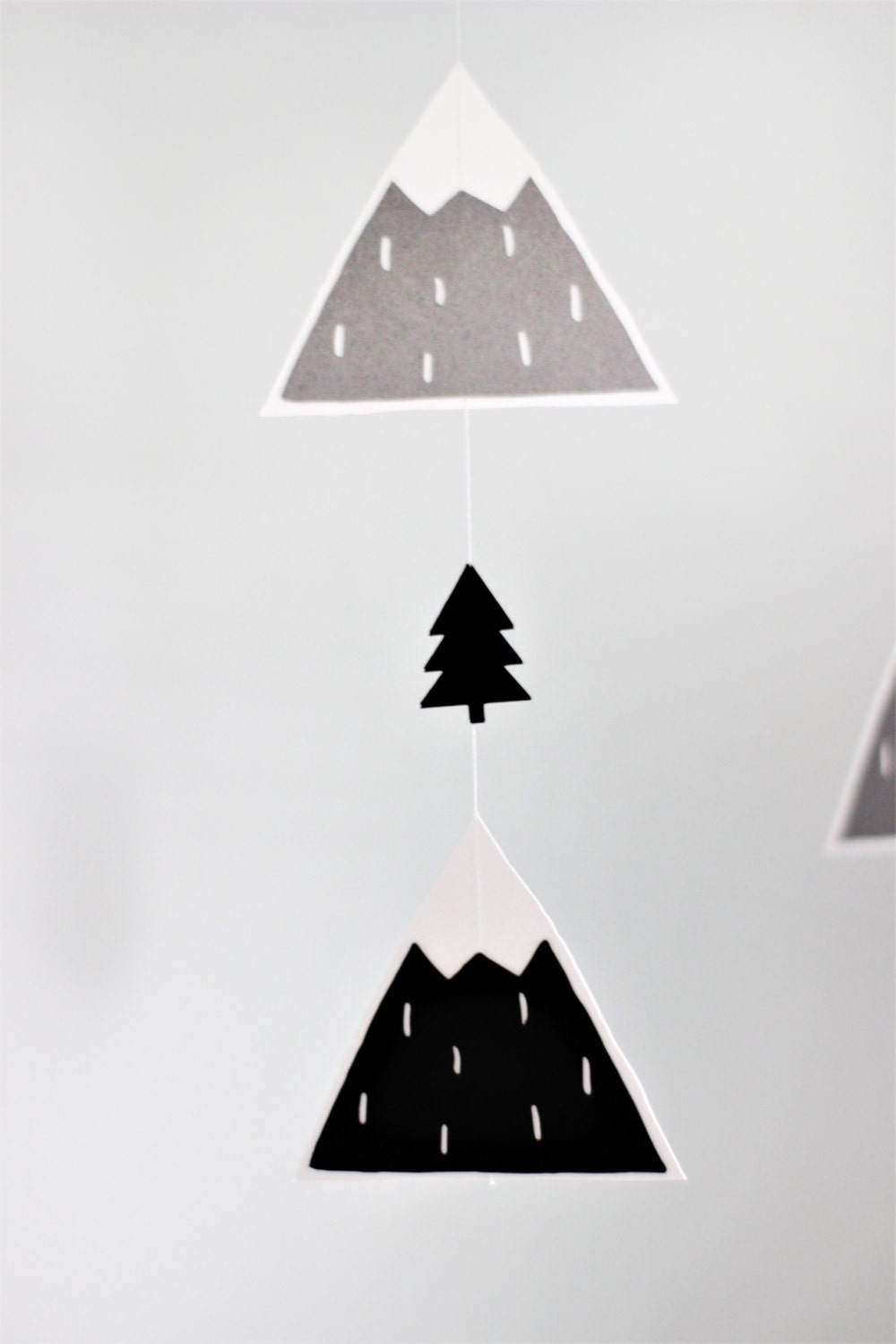 Mountain Baby Mobile Woodland Baby Mobile Nursery Mobile Etsy
