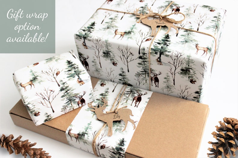 Woodland Baby Mobile Deer Crib Mobile Monochrome Nursery Etsy