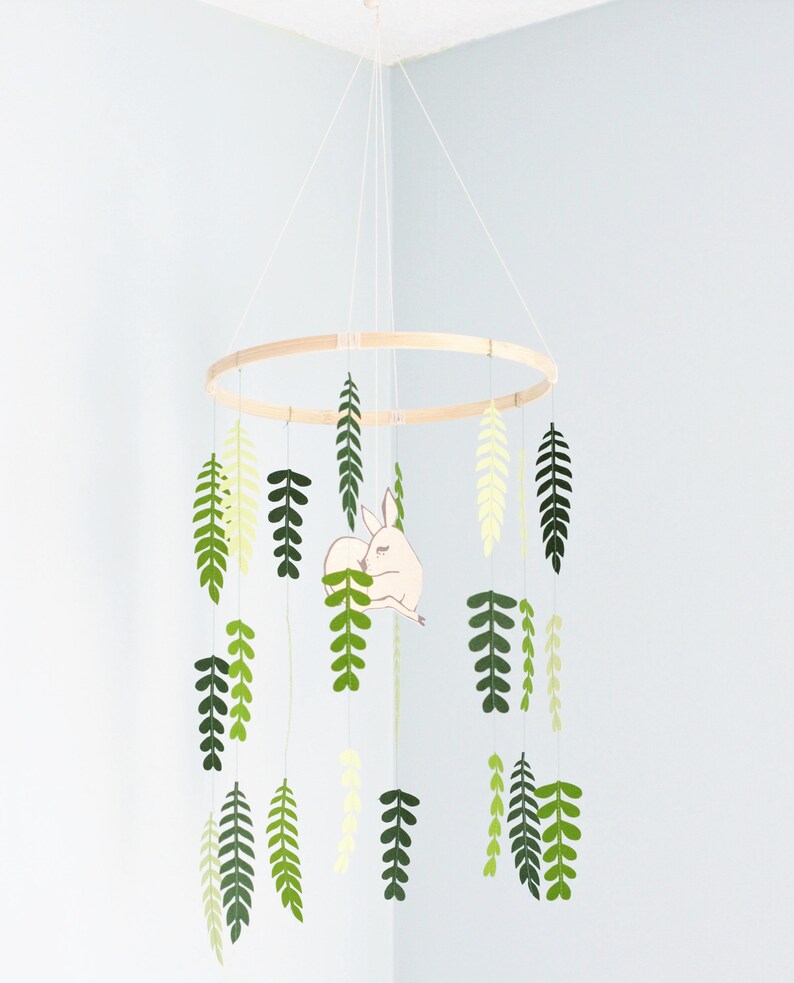 Woodland Mobile Baby Mobile Deer Mobile Woodland Nursery Etsy