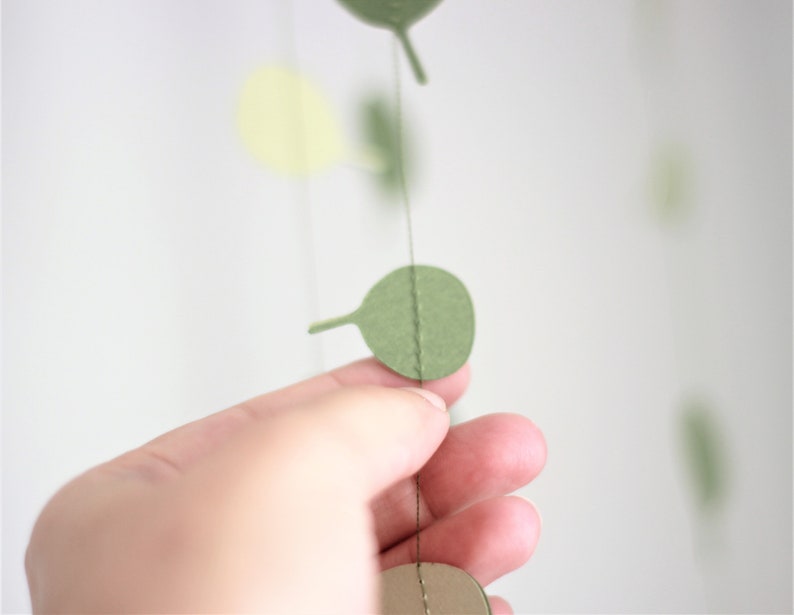 Eucalyptus Baby Mobile Eucalyptus Nursery Leaf Mobile Baby Etsy