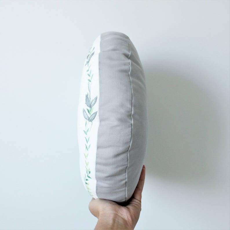 Nursery Deer Pillow Round Fawn Cushion Woodland Nursery Etsy