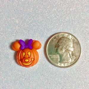 Disney Halloween earrings, Disney earrings, Disney jewelry, Mickey and Minnie pumpkin, Halloween earrings, Fish extenders, Disney cruise image 2