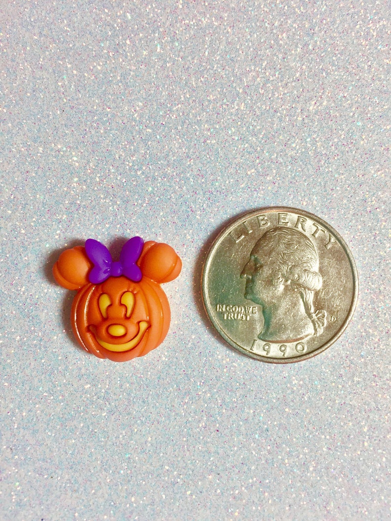 Disney Halloween earrings, Disney earrings, Disney jewelry, Mickey and Minnie pumpkin, Halloween earrings, Fish extenders, Disney cruise image 2