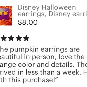 Disney Halloween earrings, Disney earrings, Disney jewelry, Mickey and Minnie pumpkin, Halloween earrings, Fish extenders, Disney cruise image 7