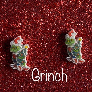The Grinch earrings, How the Grinch stole Christmas, The Grinch, Your a mean one Mr. Grinch