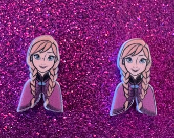 Anna earrings, Disney earrings, Walt Disney World earrings, Disney jewelry, Anna, Frozen earrings, Frozen, Fish extenders, Disney cruise