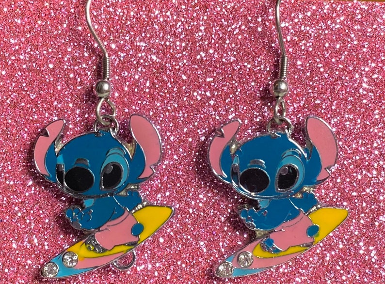 Disney Earrings Disney Jewelry Stitch Lilo and Stitch Fish Etsy