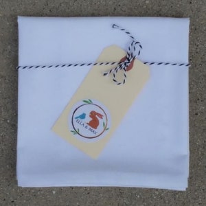 White Toddler or Traveler Pillowcase. Irresistibly Soft and Snuggly. image 2