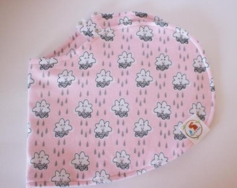 Pink Clouds - Burpin Bib.  The Bib and Burp Cloth All in One by Ella & Max.  Several Styles to Choose From.