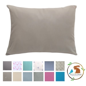 Gray Toddler or Traveler Pillowcase.   Irresistibly Soft and Snuggly.