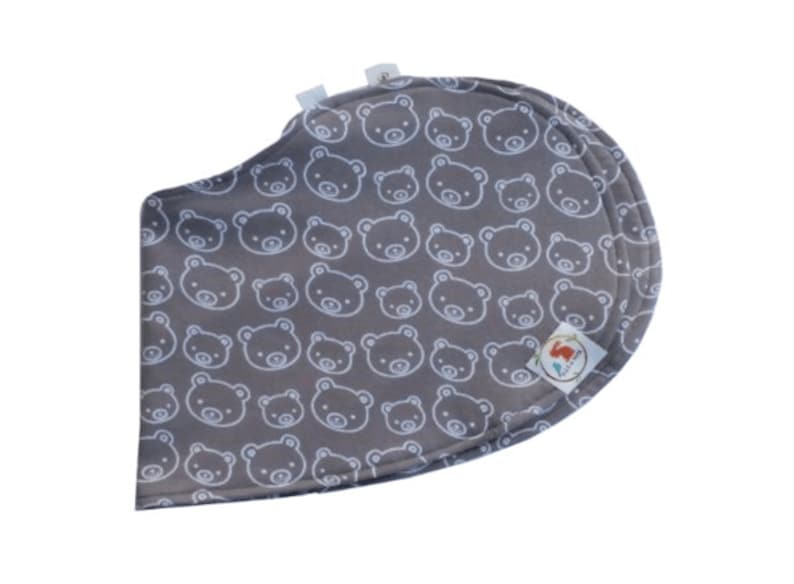 Several Styles to Choose From. The Bib and Burp Cloth All in One by Ella /& Max Gray with Chubby Bears Burpin Bib