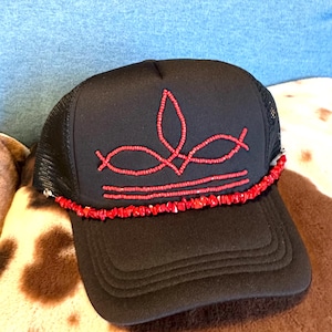 Beaded Boot Stitch Hat