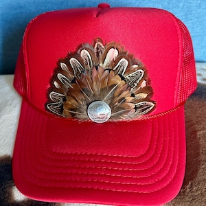 Feathered Trucker Hat