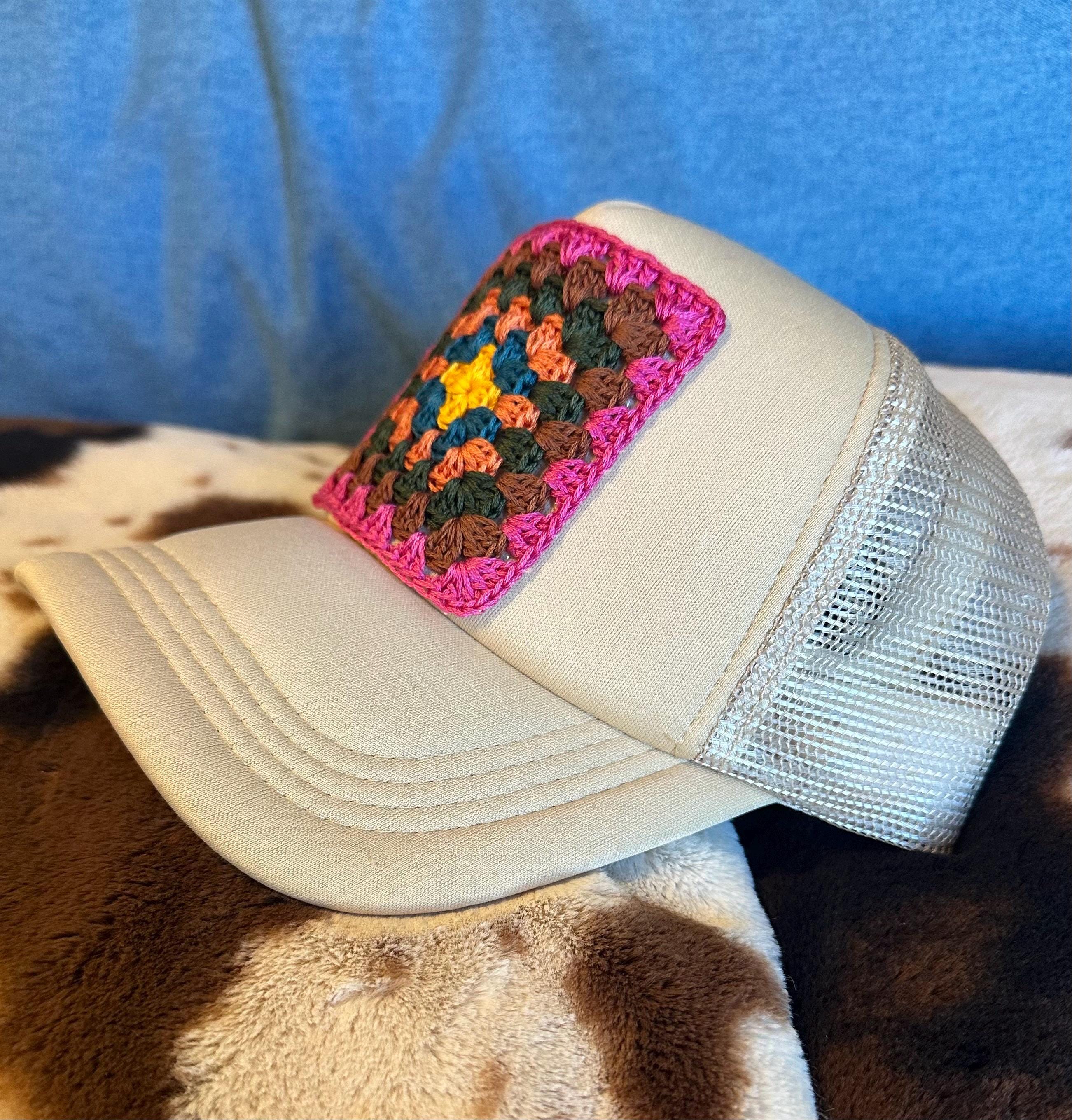 Granny Square Trucker Hat NWT Little Bird Trucking Granny Square Hats – Little Bird  main image 2