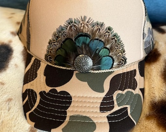 Feathered Trucker Hat
