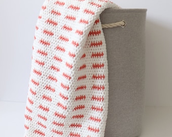 Crochet Modern Dash Baby Blanket