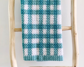 Crochet Nine Square Griddle Stitch Gingham Pattern