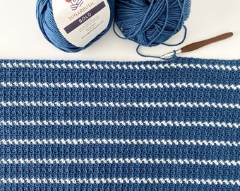 Baby Jack's Crochet Wavy Lines Blanket Pattern