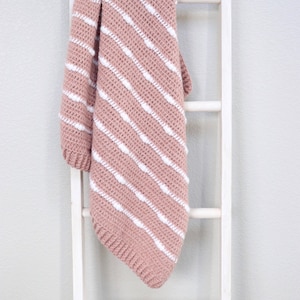 Crochet Boho Lines Baby Blanket Pattern