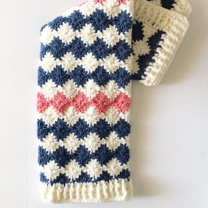 Crochet Harlequin Blanket Pattern image 1