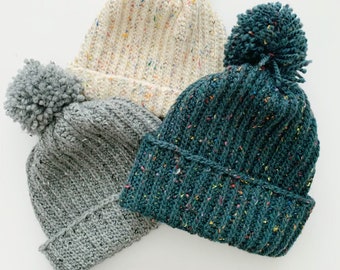 Beginner Crochet Pom Pom Hat Pattern