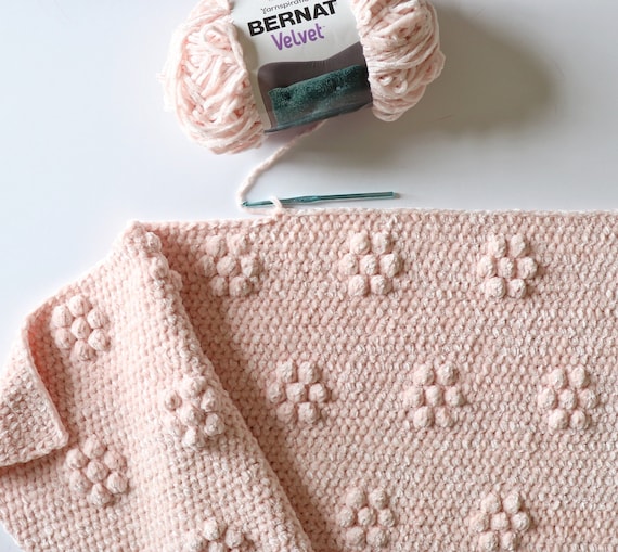 Crochet velvet baby blanket new arrivals