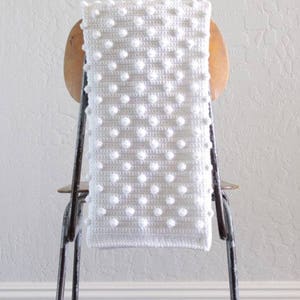 Virkat Polka Dot filt mönster