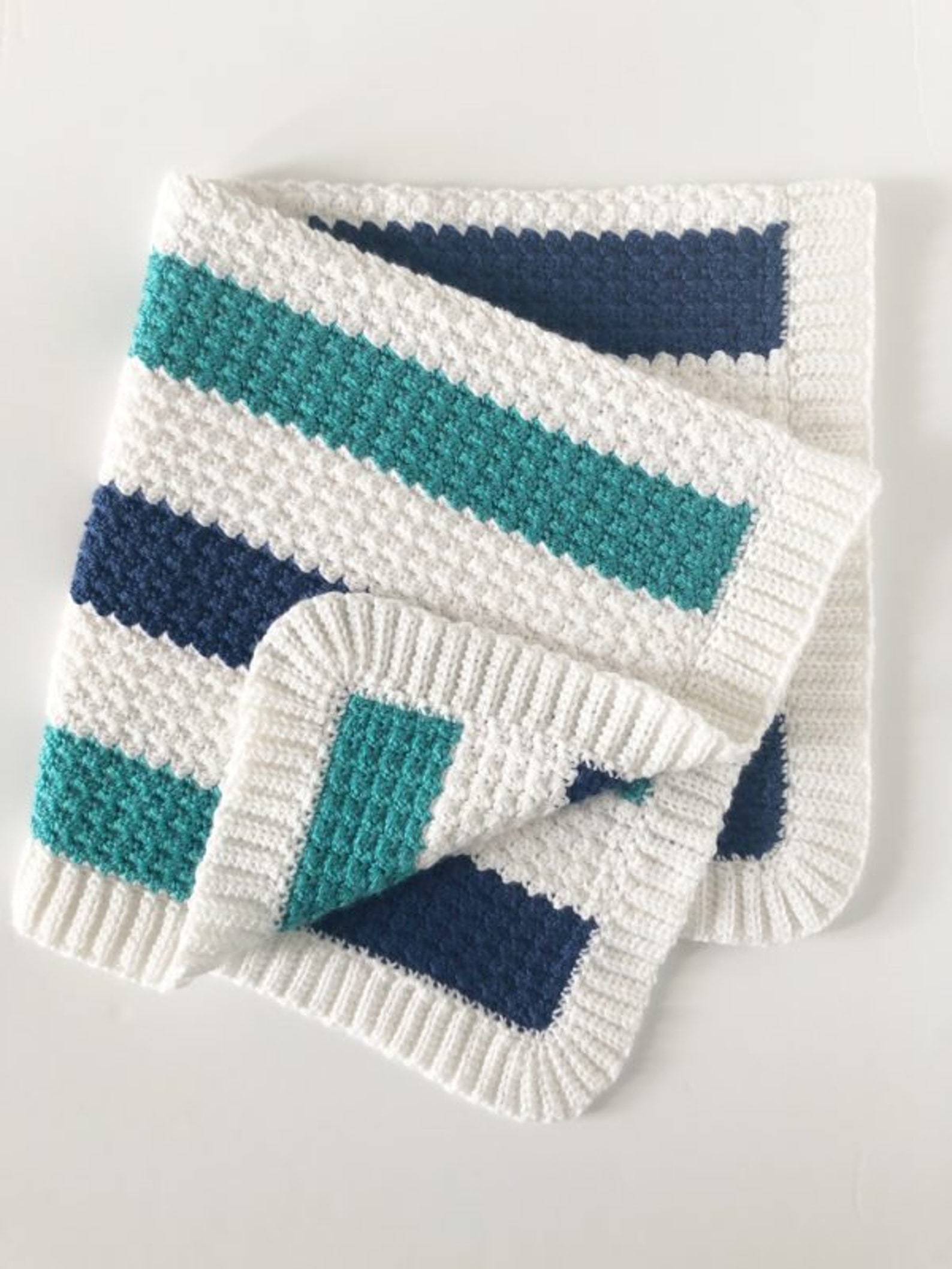 Crochet Nautical Baby Blanket Pattern Etsy
