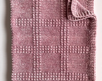 Crochet Velvet Windowpane Throw Pattern