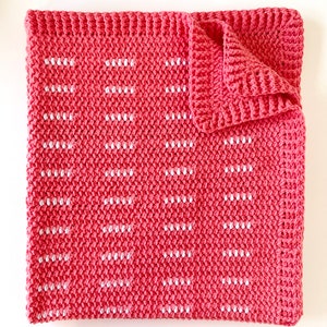Crochet Bundle Up Modern Dash Baby Blanket Pattern image 3