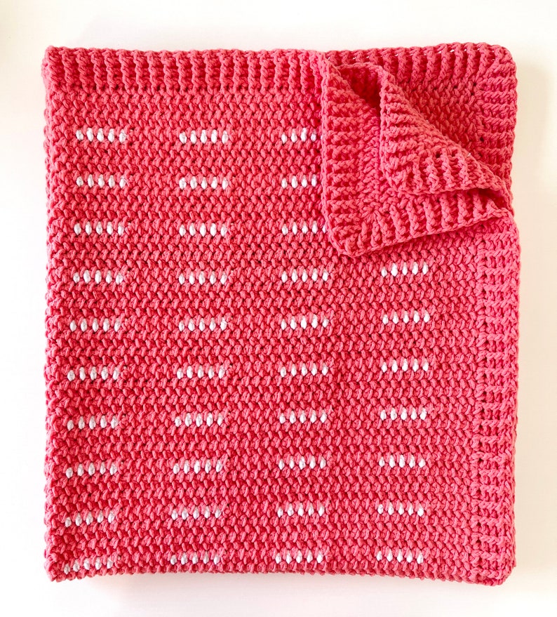 Crochet Bundle Up Modern Dash Baby Blanket Pattern image 3