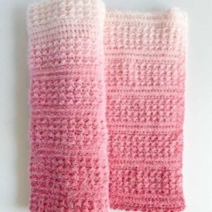 Crochet Caron Halo Double Ombre Baby Texture Blanket image 1