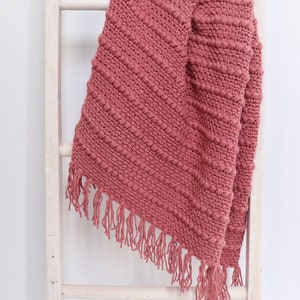 Crochet Boho Puff Stripes Blanket Pattern image 3