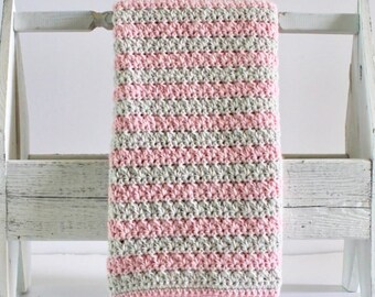 Crochet Mixed Cluster Baby Blanket Pattern