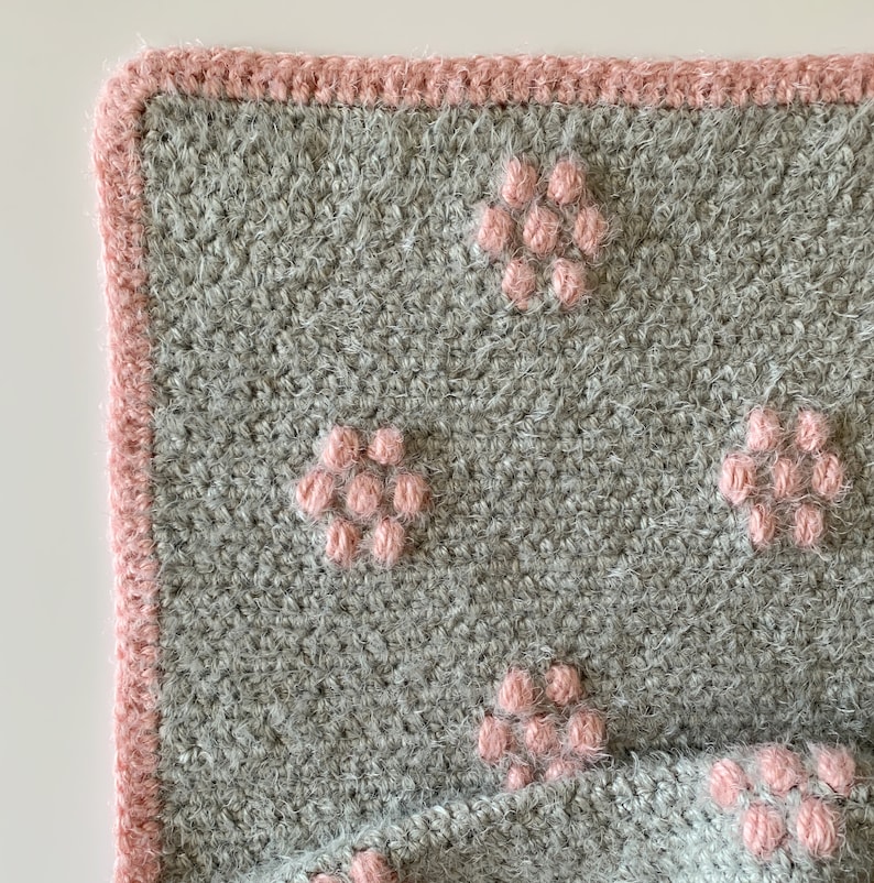 Crochet Hygge Flower Puffs Baby Blanket Pattern Etsy