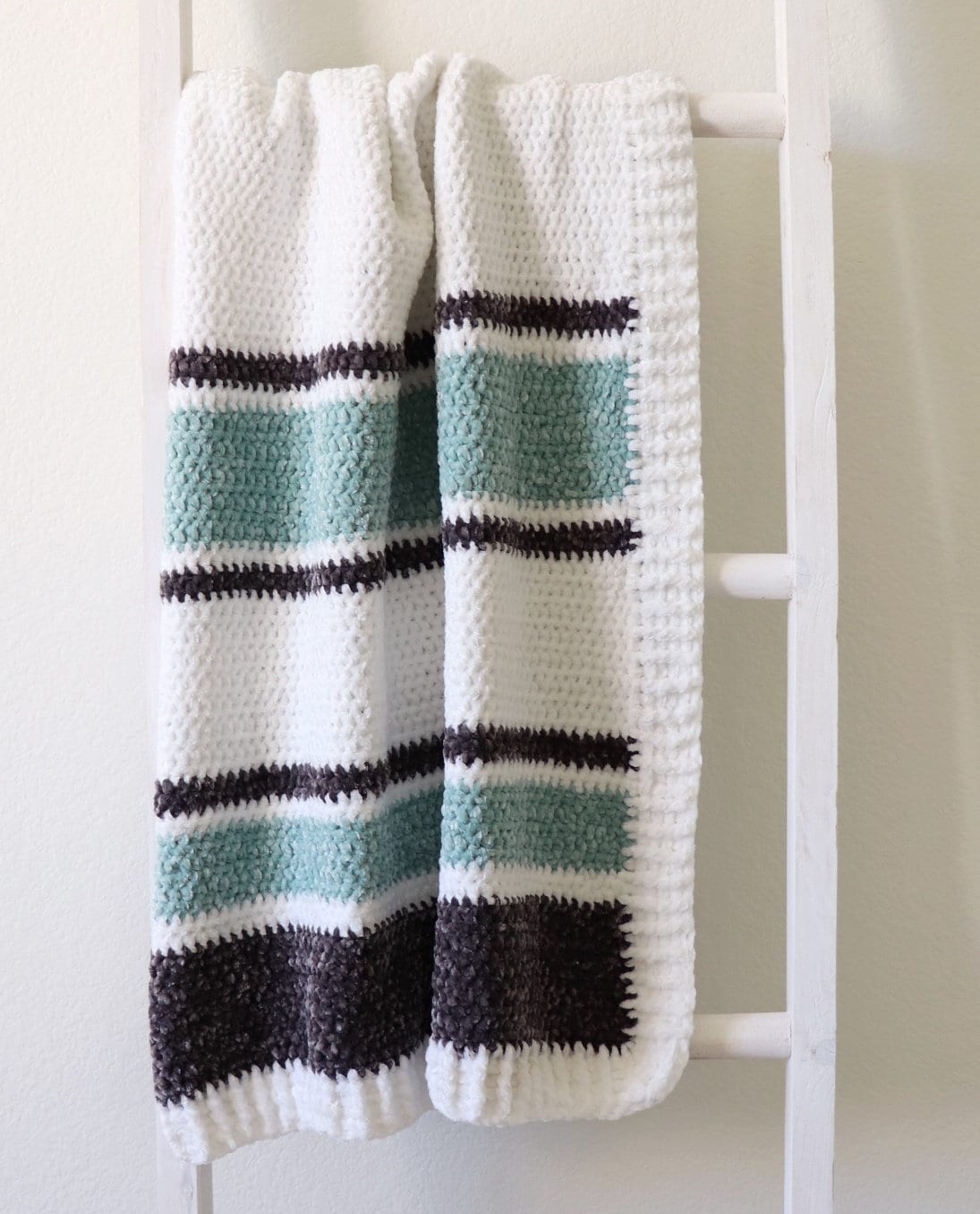 Crochet Velvet Stripes Blanket Pattern - Etsy Canada