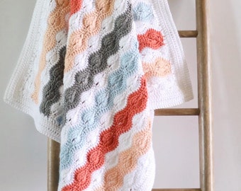 Modified Catherine's Wheel Stitch Baby Blanket Pattern