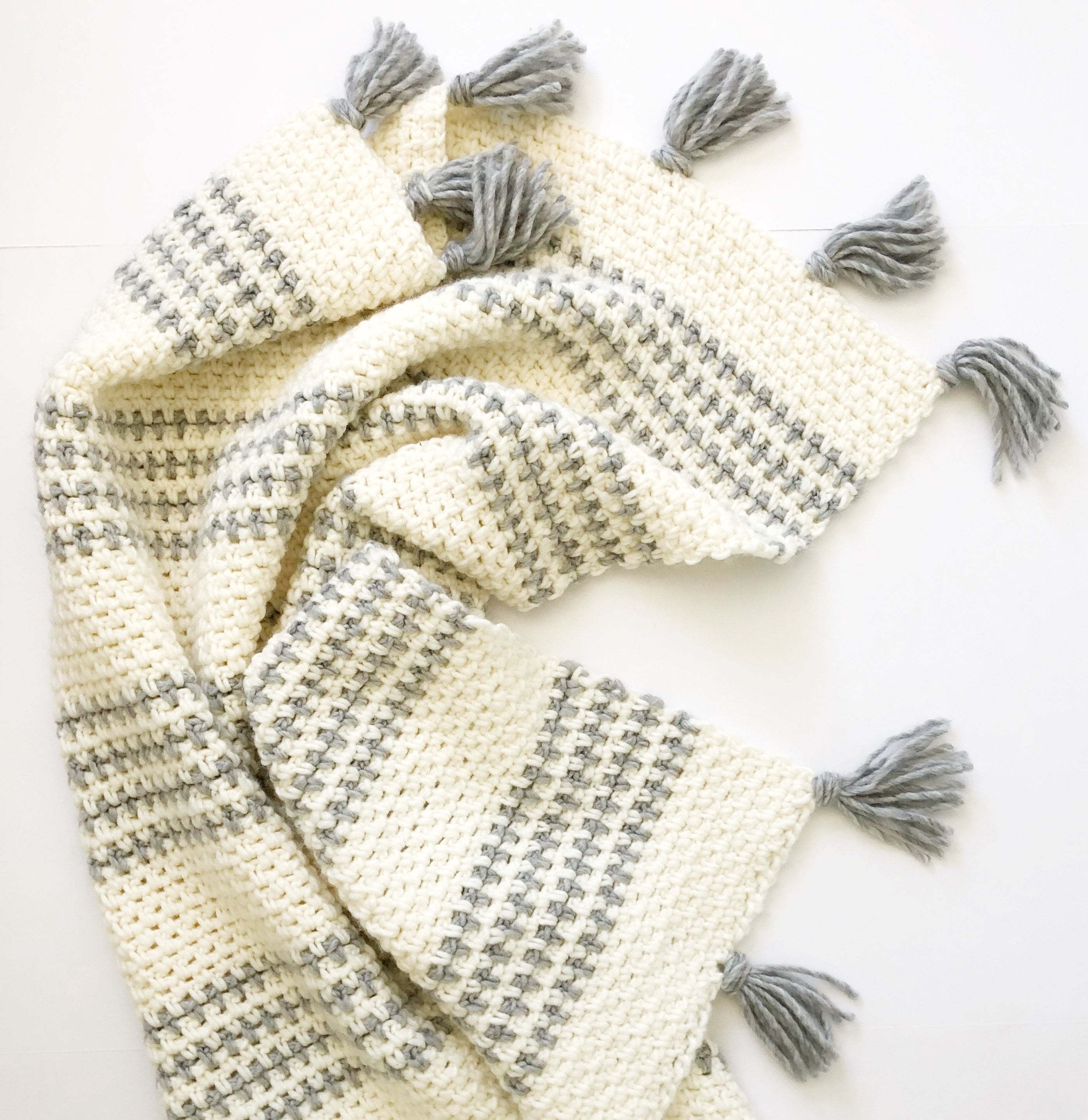 joules moss stitch throw