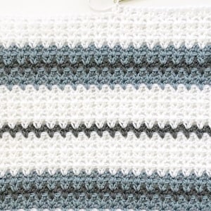 Modern Double Crochet V-Stitch Blanket Pattern image 3