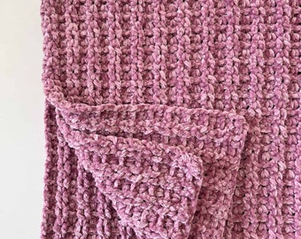 Moss Stitch Griddle Stitch Scarf CROCHET PATTERN One Stitch Wonder