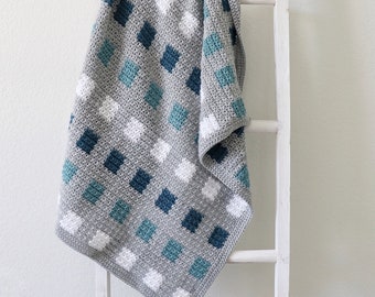 Crochet Even Squares Baby Blanket Pattern