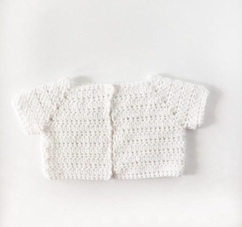 Crochet Baby Sweater Shrug Pattern image 3