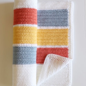 Crochet Summertime Stripes Blanket Pattern