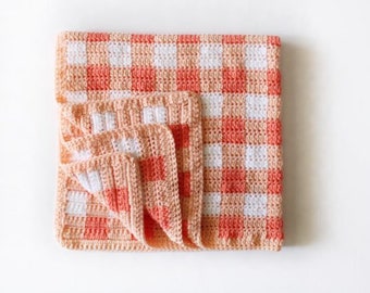 10 Crochet Gingham Blanket Patterns