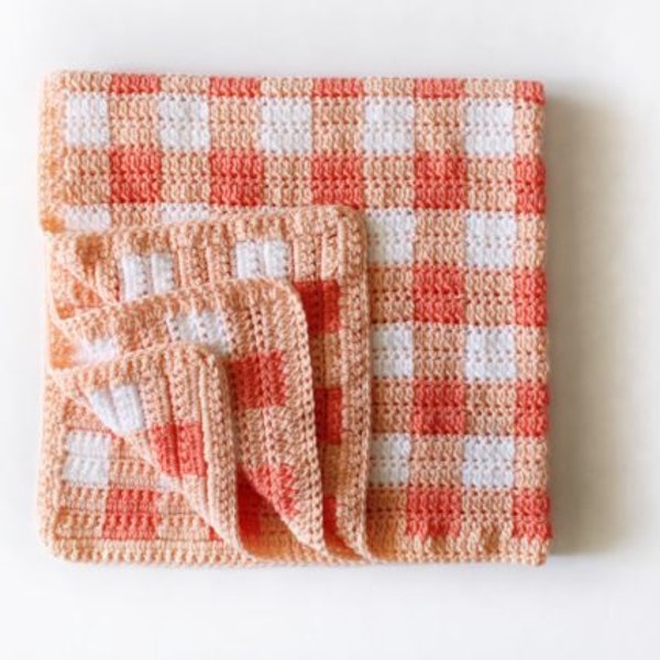 10 Crochet Gingham Blanket Patterns