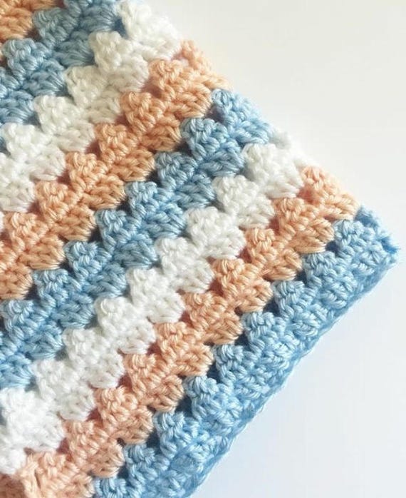 Crochet Modern Boho Granny Blanket - Daisy Farm Crafts